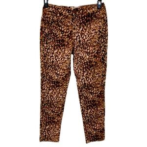 COLDWATER CREEK SZ 12 ANIMAL PRINT  COTTON SPANDEX 5PKT JEANS